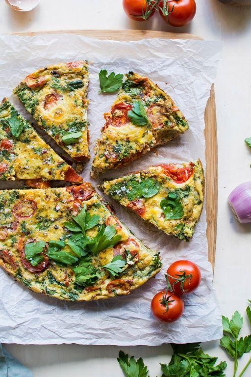 Savory Grilled Breakfast Frittata with Herbs
