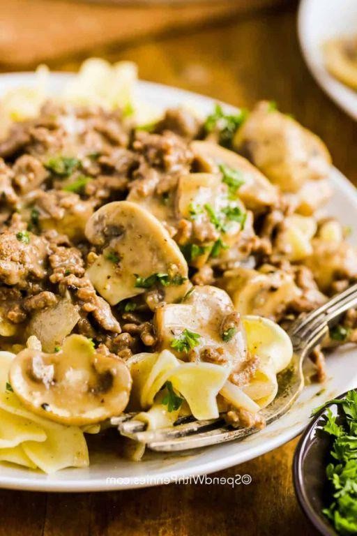 Savory Ground Beef Stroganoff