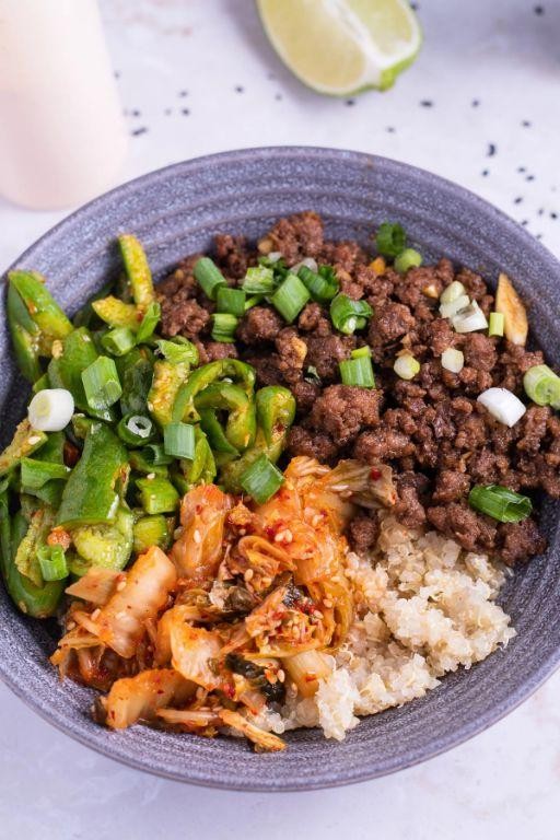 Savory Ground Beef and Quinoa Bowls