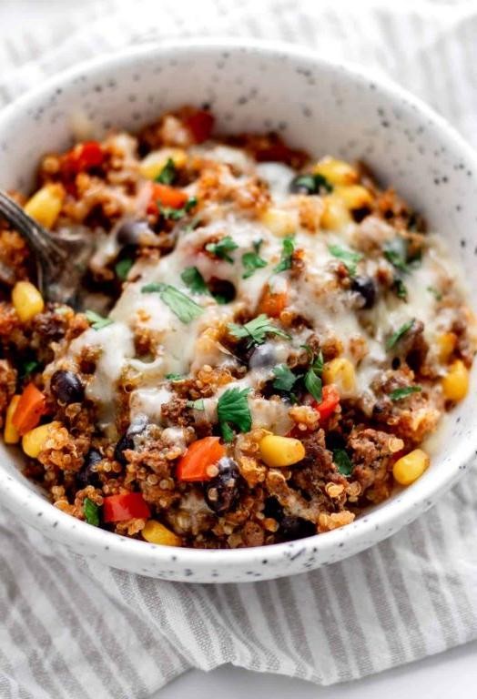 Savory Ground Beef and Quinoa Casserole