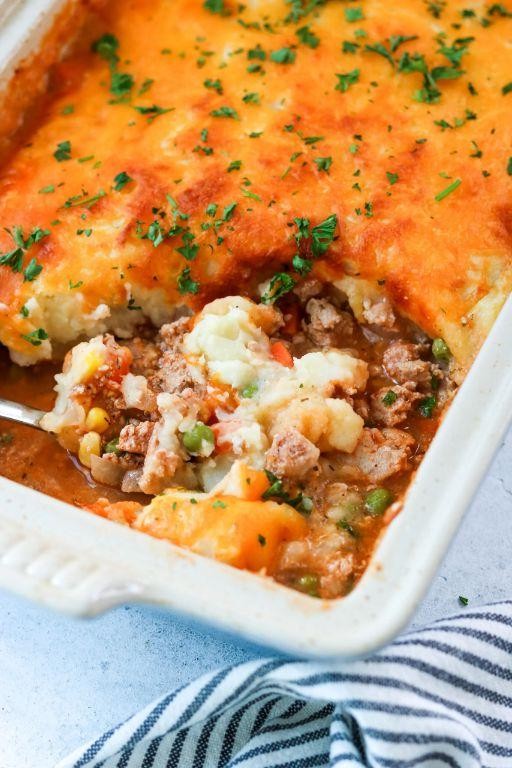 Savory Ground Turkey Shepherd