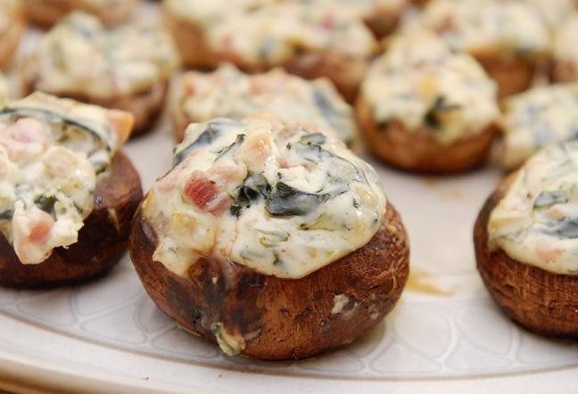 Savory Ham and Cheese Stuffed Mushrooms
