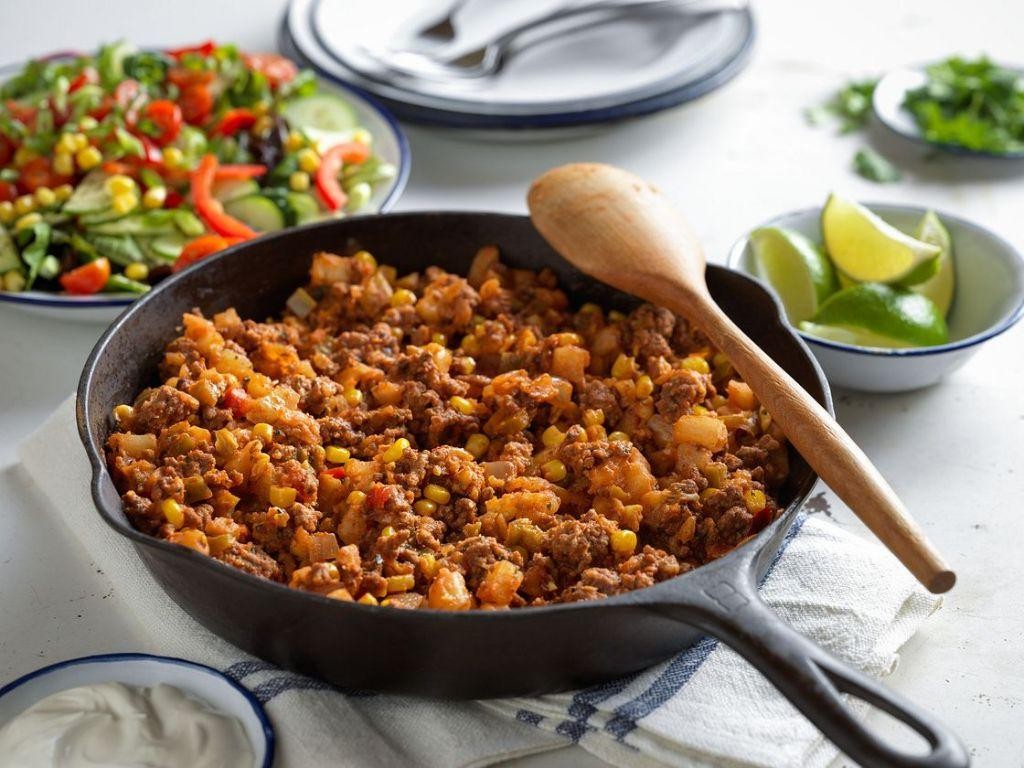 Savory Hash Brown Beef Skillet