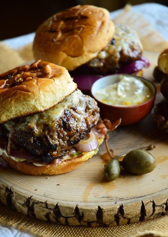 Savory Herb and Garlic Pork Burger
