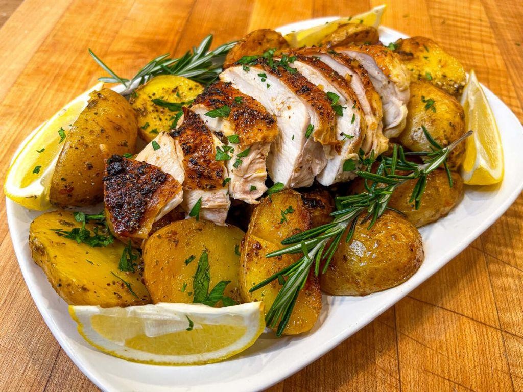 Savory Herb-Baked Lemon Chicken