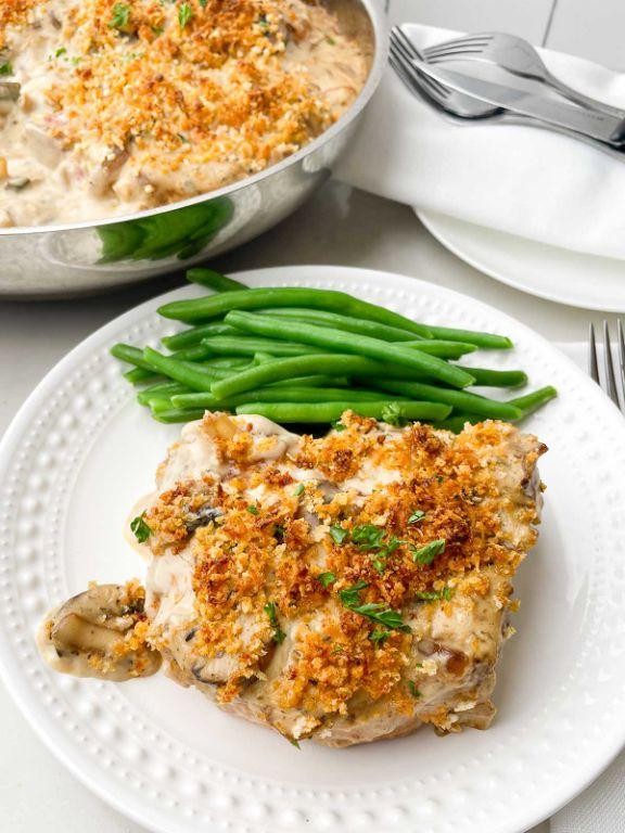 Savory Herb-Crusted Baked Pork Chops with Mushroom Soup