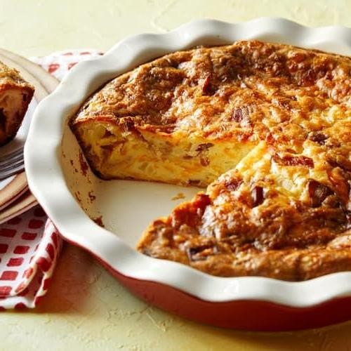 Savory Hotcake Mix Quiche