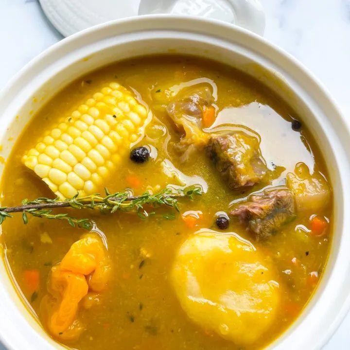 Savory Jamaican Beef Soup