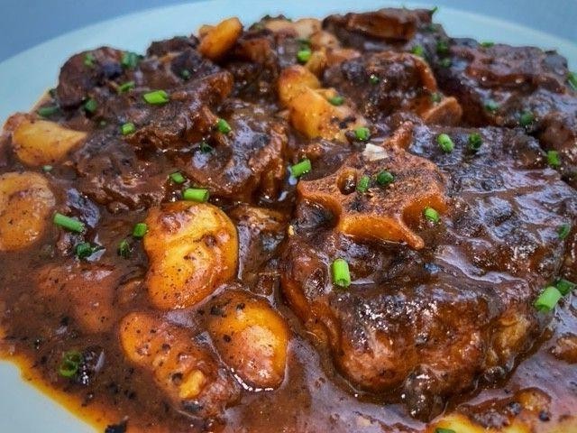 Savory Jamaican Oxtail Ragout