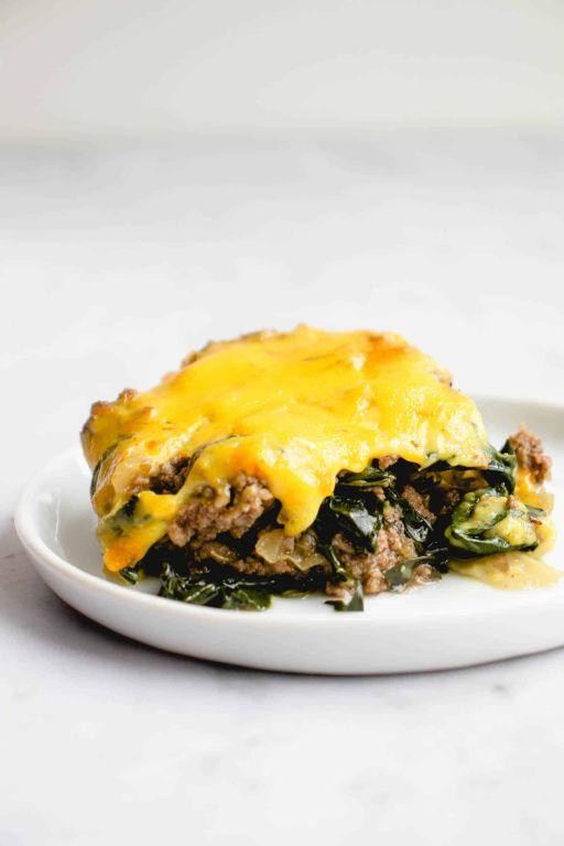 Savory Kale and Ground Beef Casserole