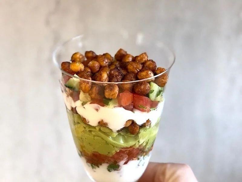 Savory Kefir Parfait with Tomatoes and Avocado