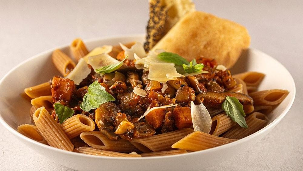 Savory Lentil Mushroom Bolognese