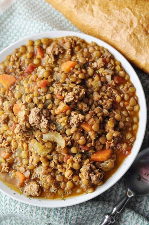 Savory Lentil and Turkey Stew