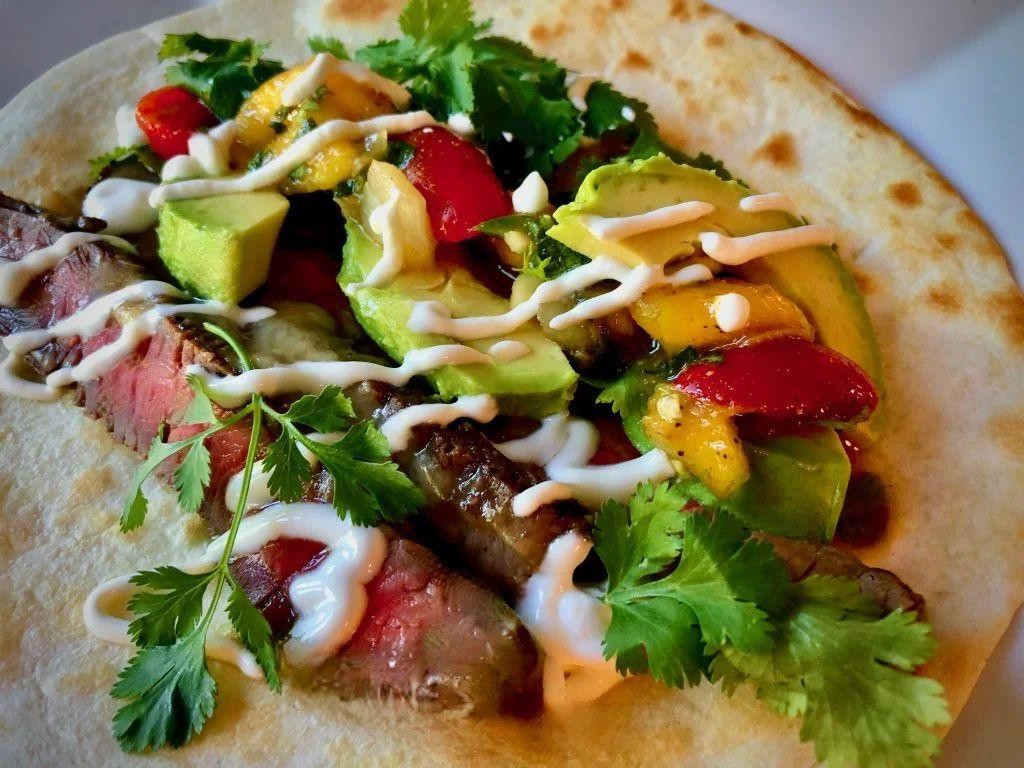 Savory London Broil Tacos with Spicy Salsa