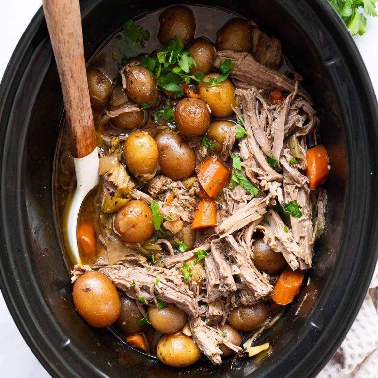 Savory Mushroom Slow Cooker Eye Round Roast