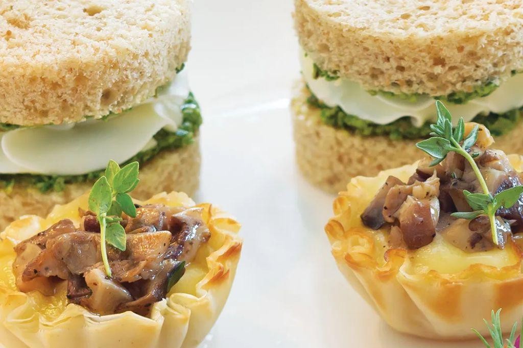 Savory Mushroom and Brie Filo Cups