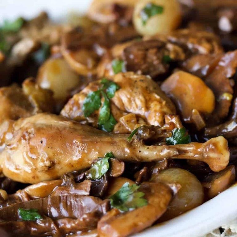Savory Mushroom and Pheasant Stew
