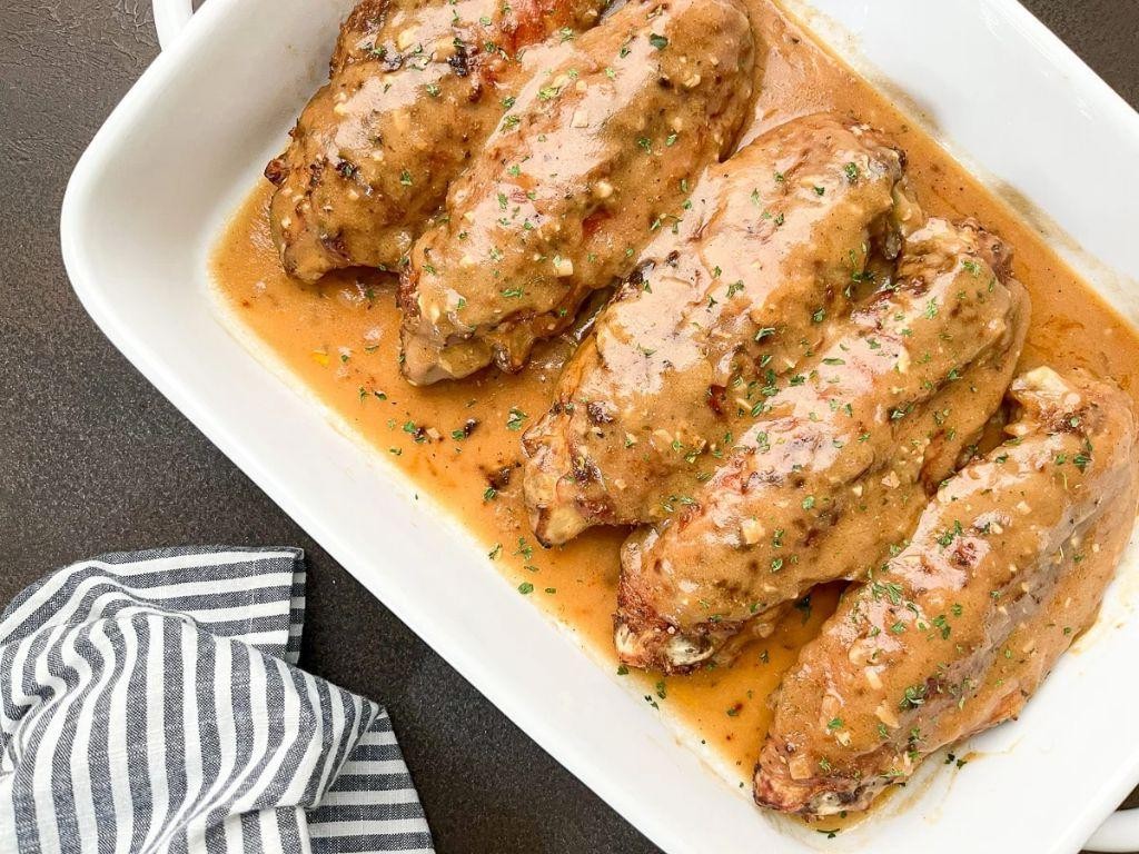 Savory Onion Gravy Smothered Turkey Wings