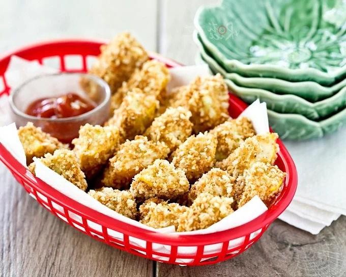 Savory Panko-Crusted Baked Yellow Squash