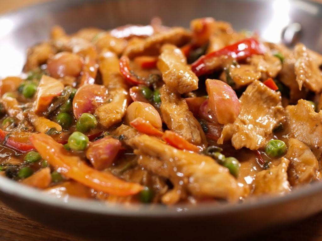 Savory Peanut Butter Chicken Stir-fry