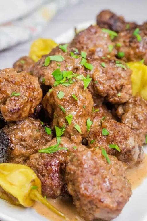 Savory Pepperoncini Meatballs