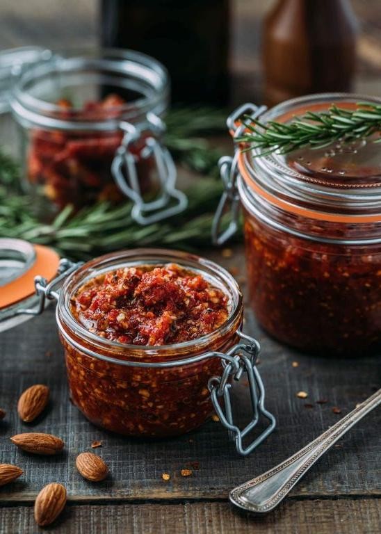 Savory Pesto Rosso with Sun-Dried Tomatoes