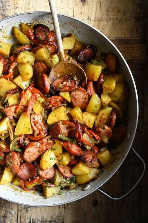 Savory Polska Kielbasa and Potato Skillet