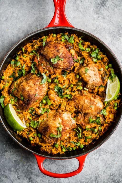 Savory Puerto Rican Arroz con Pollo