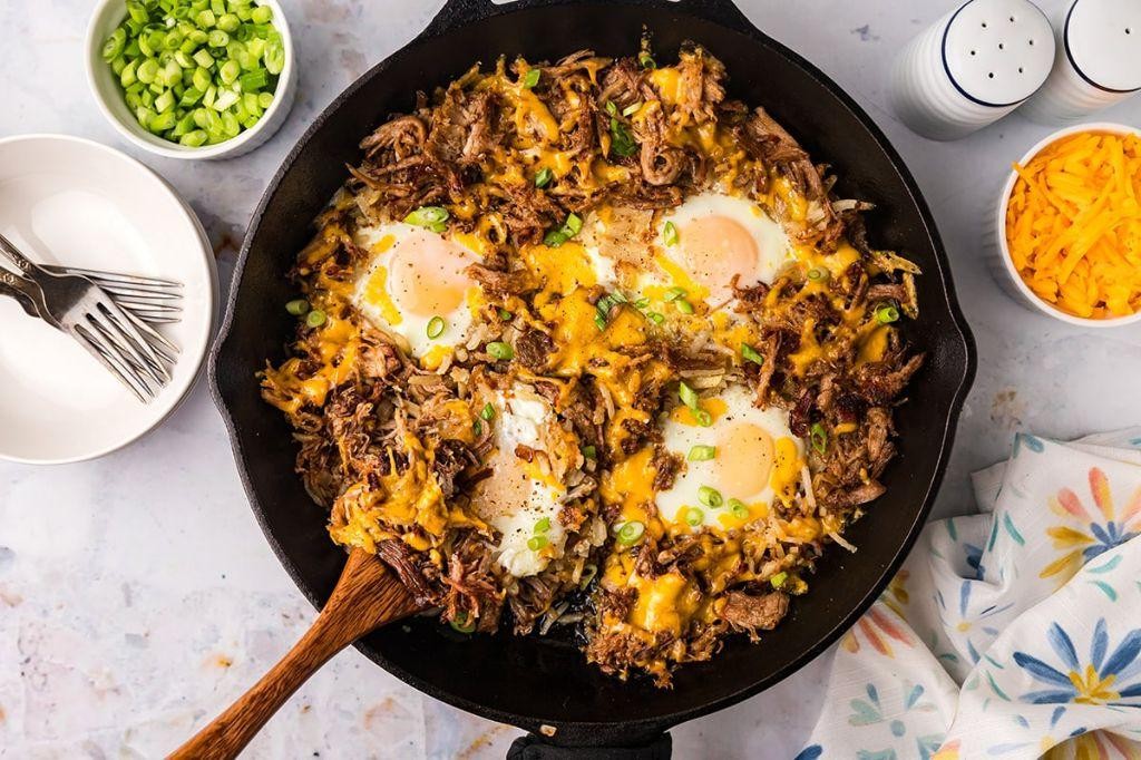 Savory Pulled Pork and Potato Hash