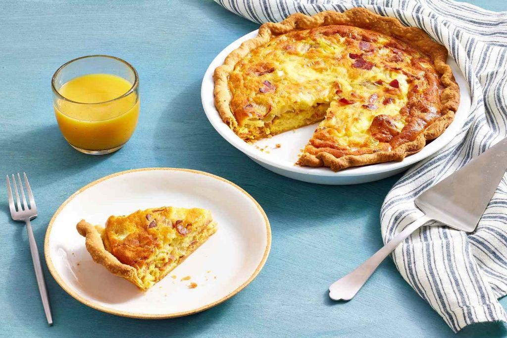 Savory Quiche Lorraine with Bacon and Cheese