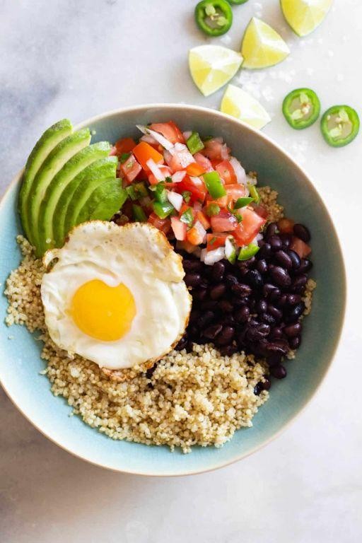 Savory Quinoa and Black Bean Breakfast Bowl