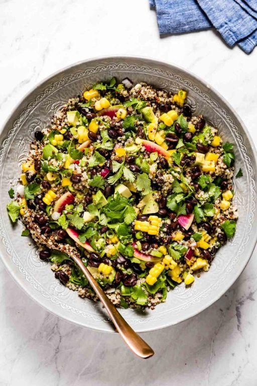 Savory Quinoa and Black Bean Salad Cups