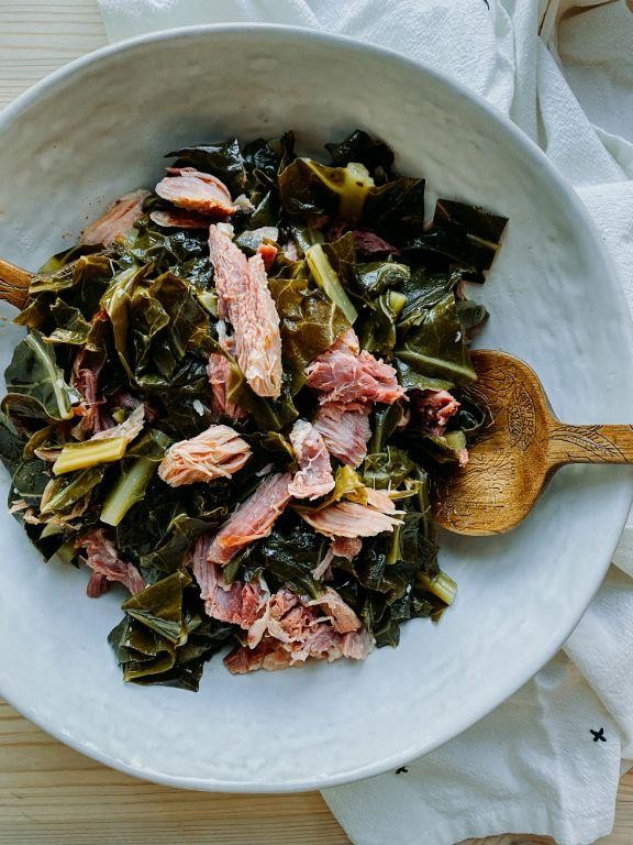 Savory Smoked Ham Hock and Collard Greens