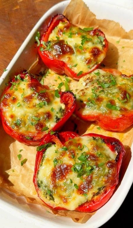 Savory Spinach and Feta Stuffed Peppers
