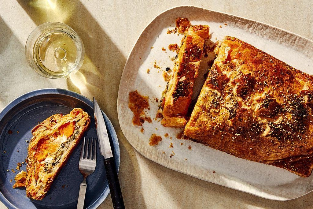 Savory Squash and Leek Pie