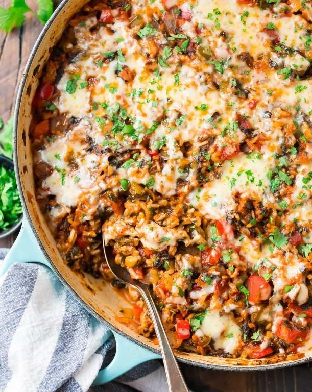 Savory Stuffed Pepper Casserole