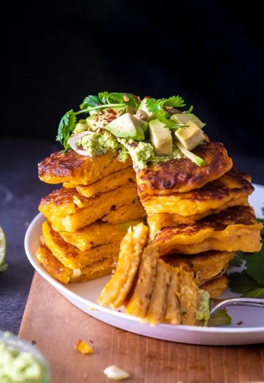 Savory Sweet Potato Pancakes
