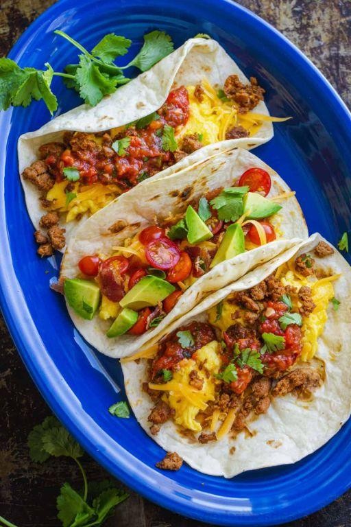 Savory Tex-Mex Breakfast Tacos with Scrambled Eggs
