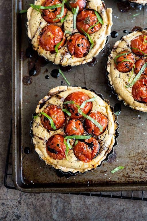 Savory Tomato Basil Tartlets