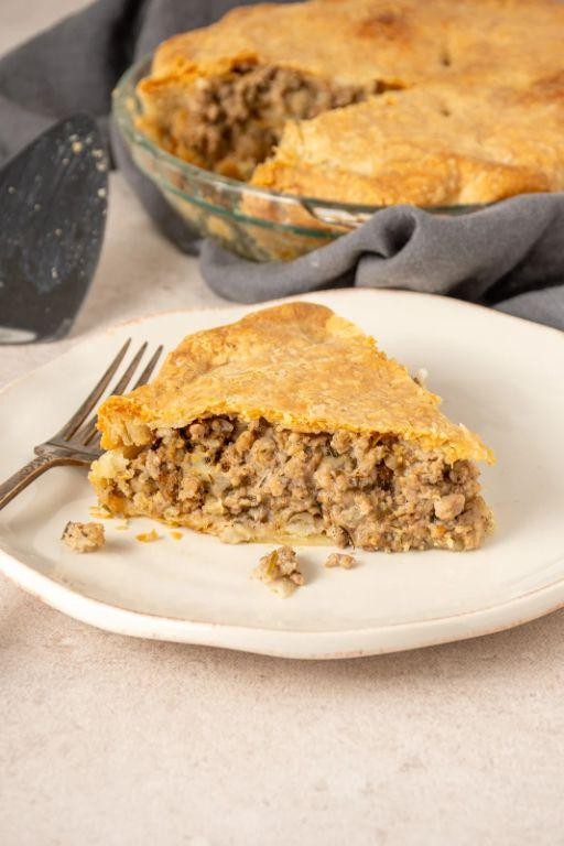 Savory Tourtière with a Flaky Crust