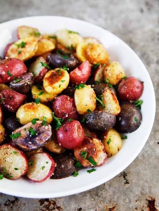 Savory Truffle Oil Fingerling Potatoes