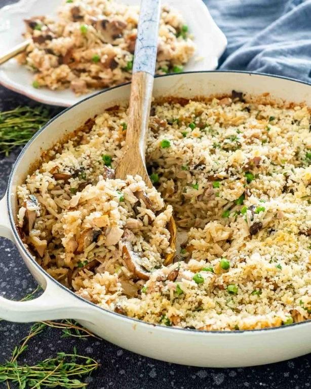 Savory Turkey and Brown Rice Casserole