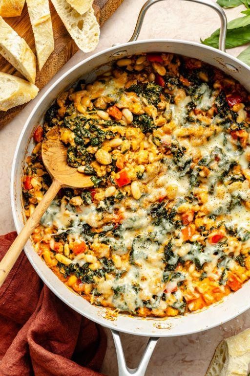 Savory White Bean and Sausage Bake