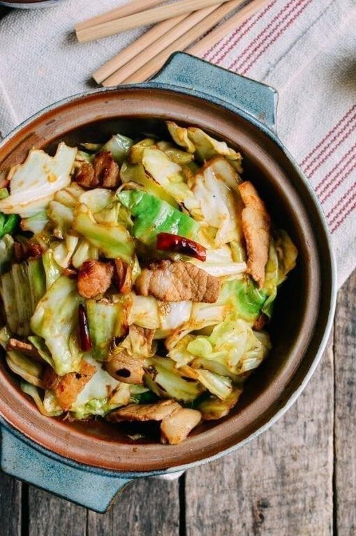Savory White Cabbage Stir Fry