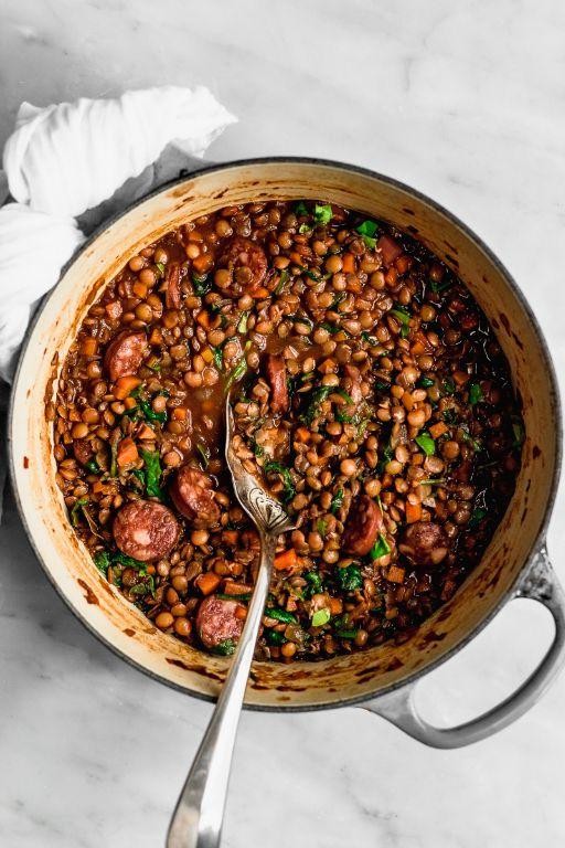 Savoury Sausage and Lentil Stew