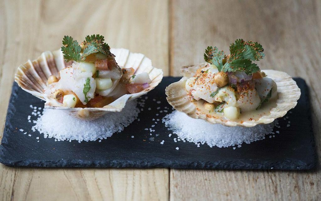 Scallop Ceviche with Lime and Cilantro