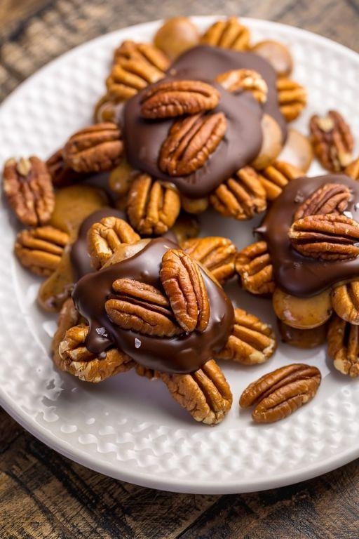 Sea Salt and Dark Chocolate Turtle Bites