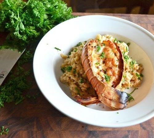 Seafood Enchirito with Shrimp and Lobster