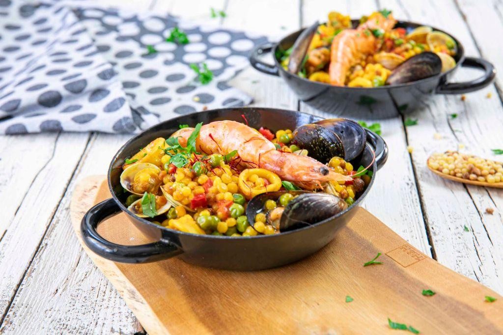Seafood Fregola Paella