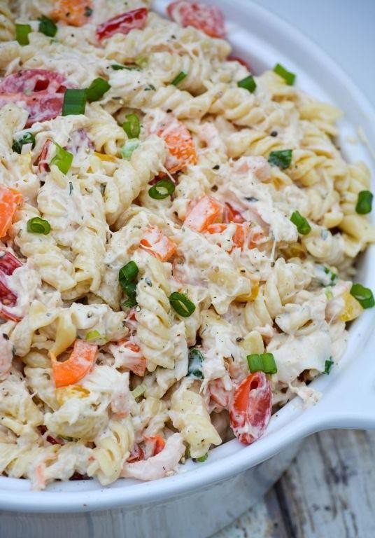 Seafood Ranch Pasta Salad